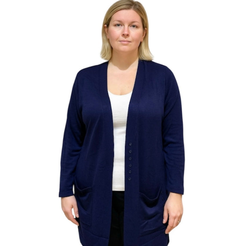 Cardigan avec poche Casa Donna #couleur_marine