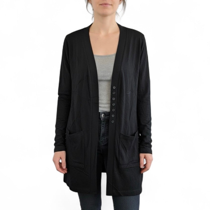 Cardigan avec poche Casa Donna #couleur_noir