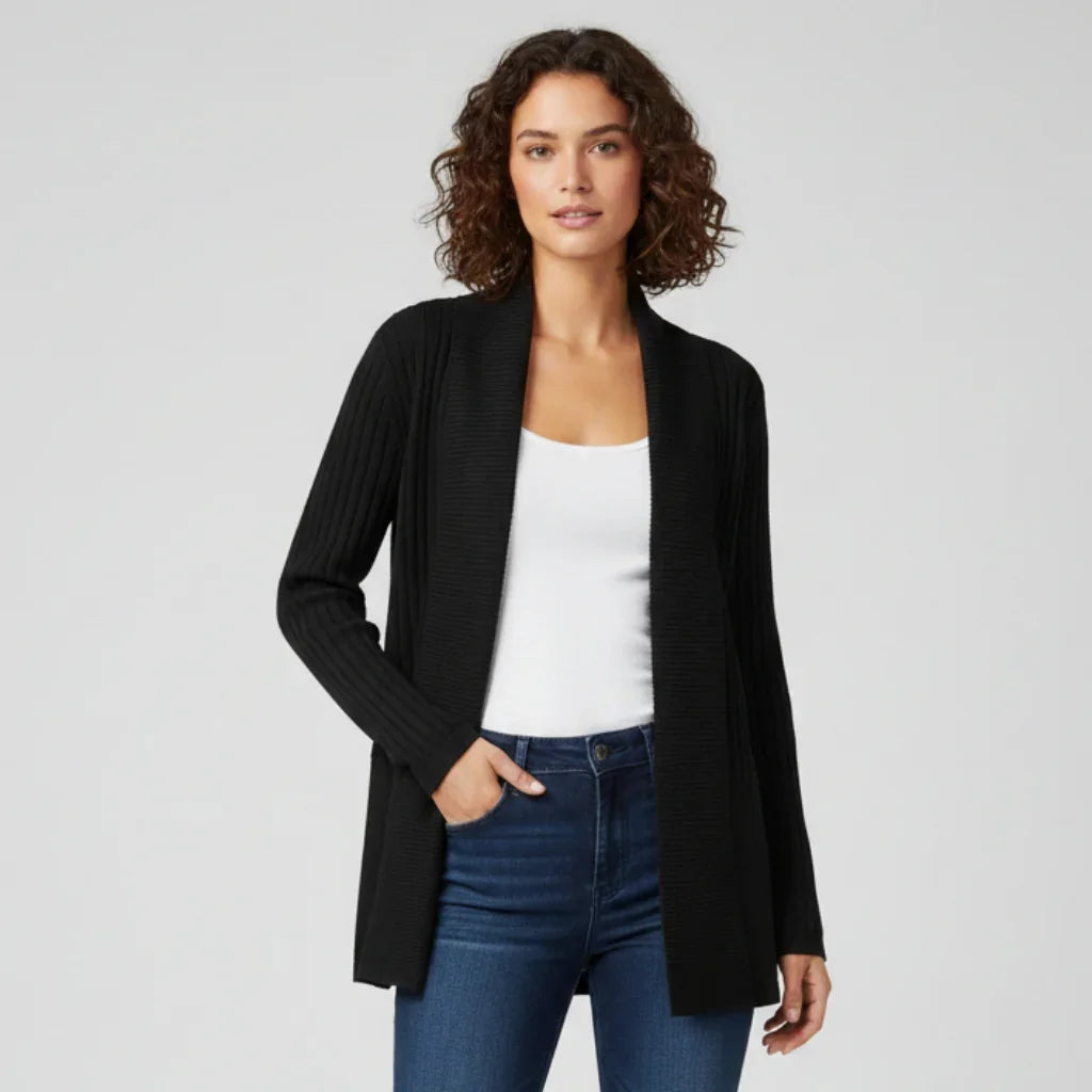 Cardigan classique femme #couleur_noir