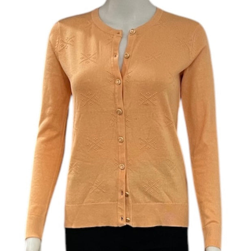Cardigan manches longues #couleur_saumon