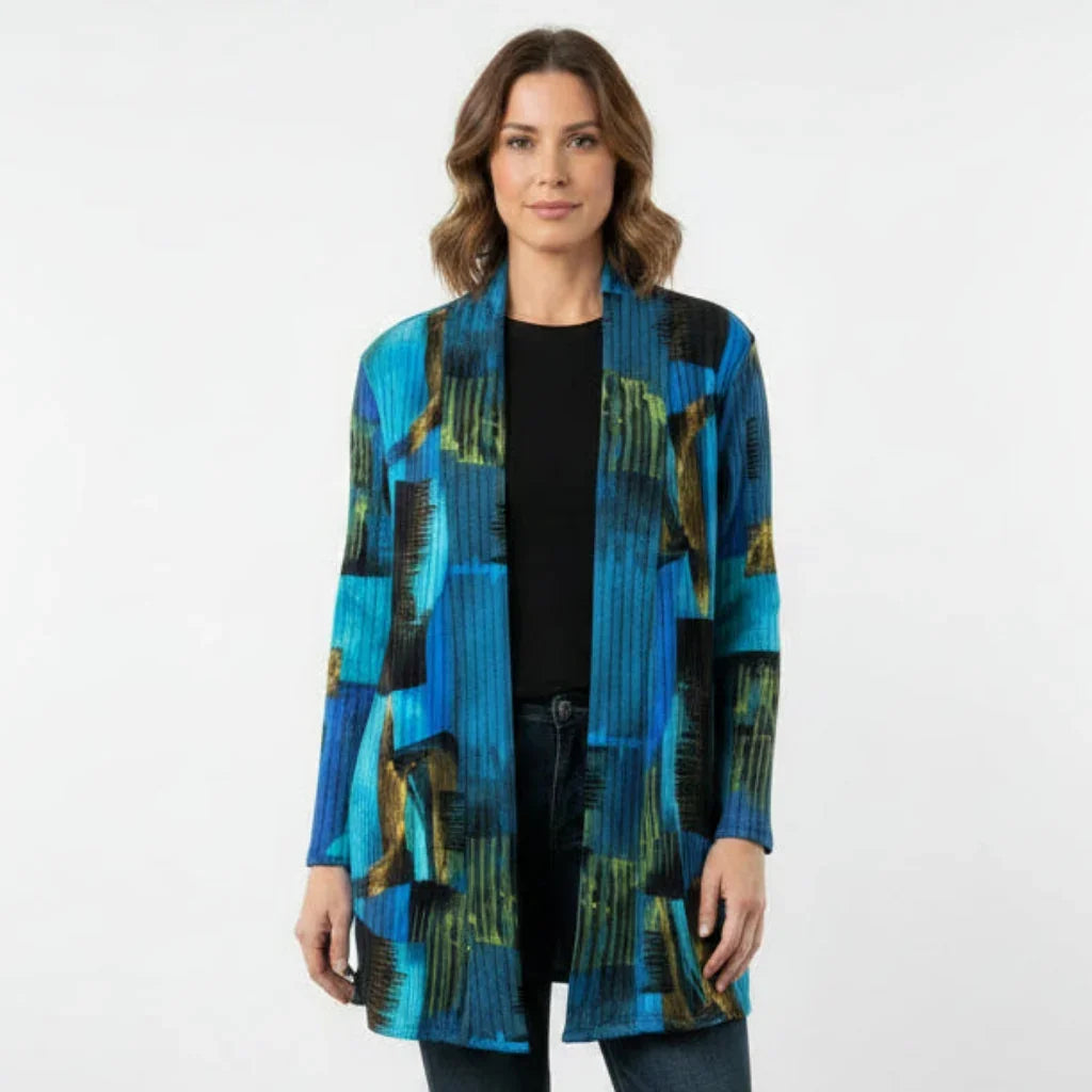 Cardigan_tricot_Julia_Divina_bleu - C'est Elle