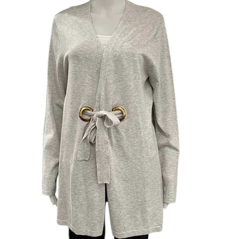 Cardigan uni #couleur_gris