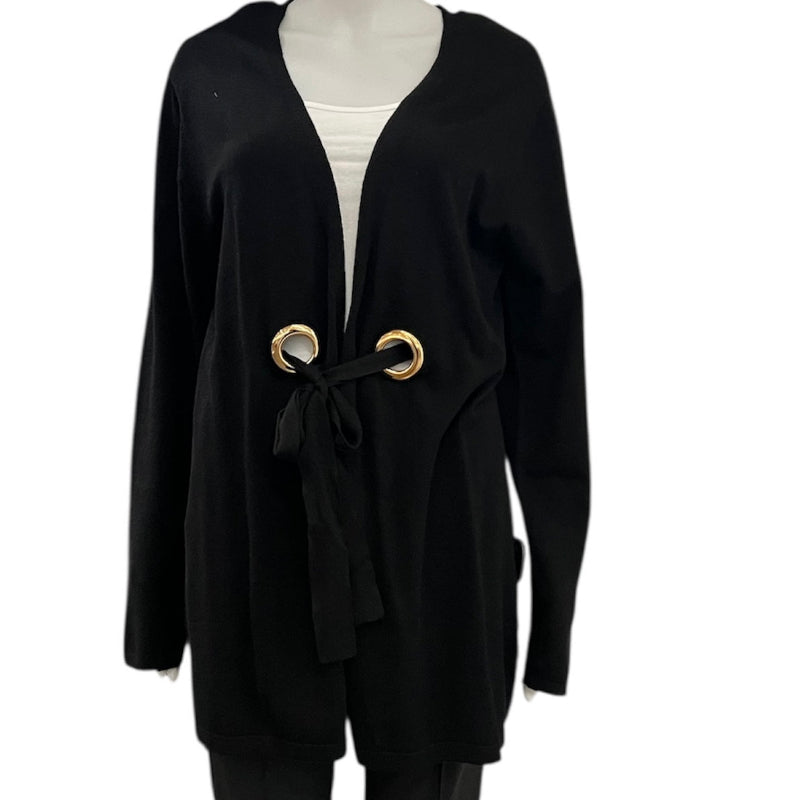 Cardigan uni #couleur_noir