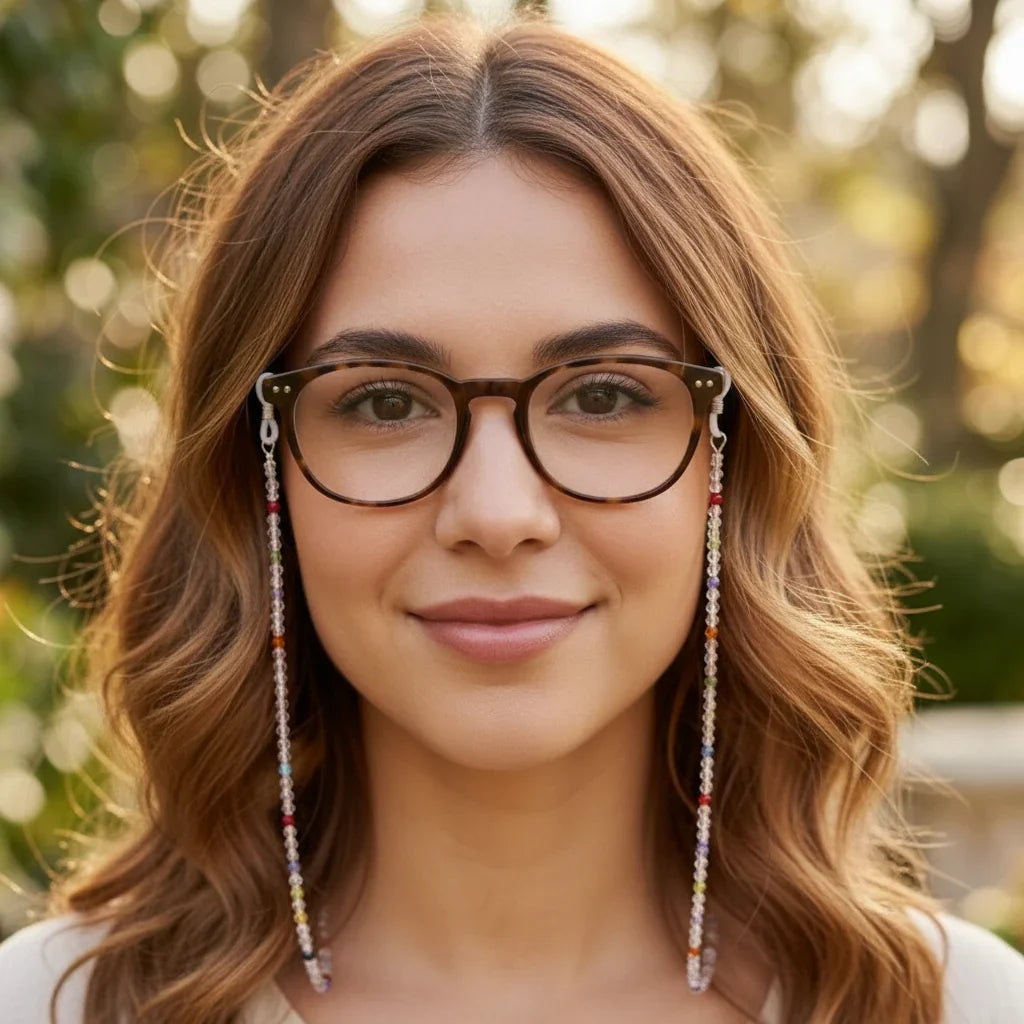 Chaîne à lunettes en cristaux swarovski