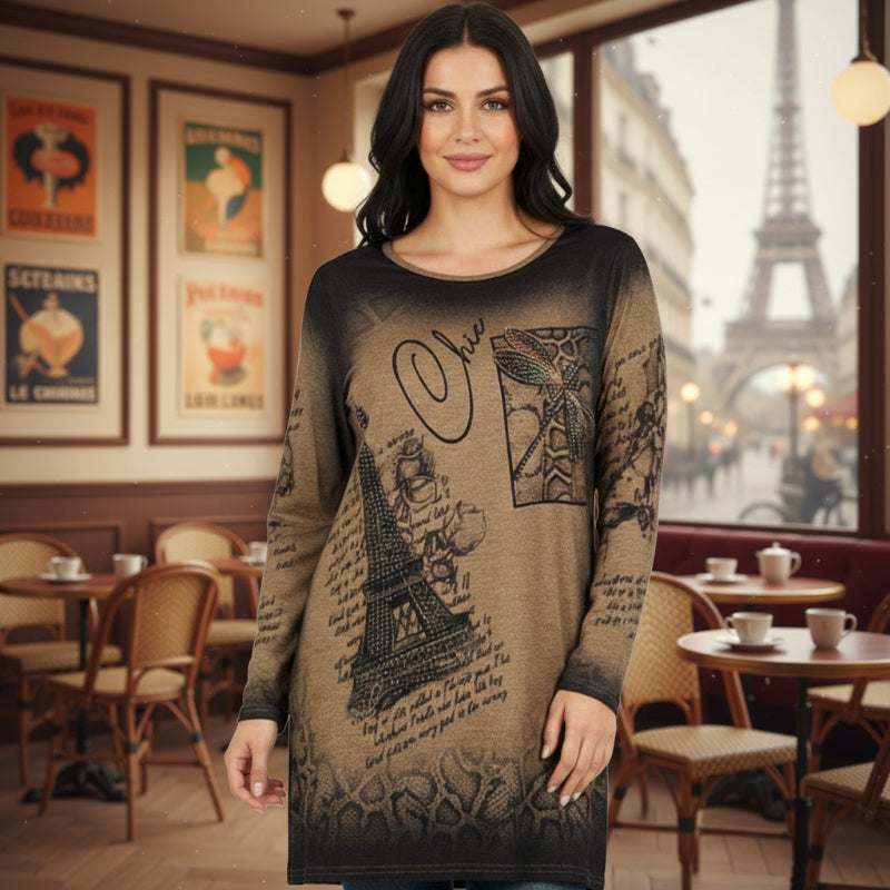 Chandail Paris Casa Donna #couleur_brun