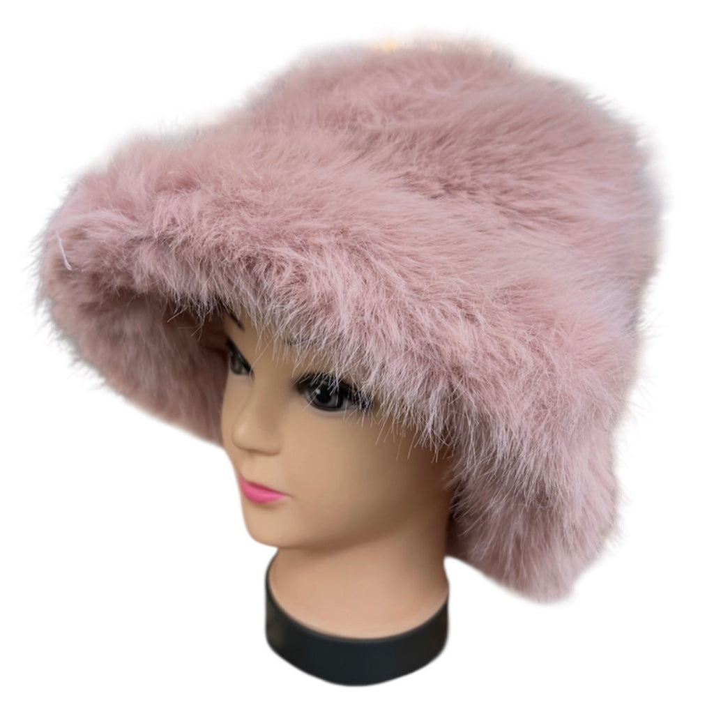 Chapeau Fourrure CoG rose
