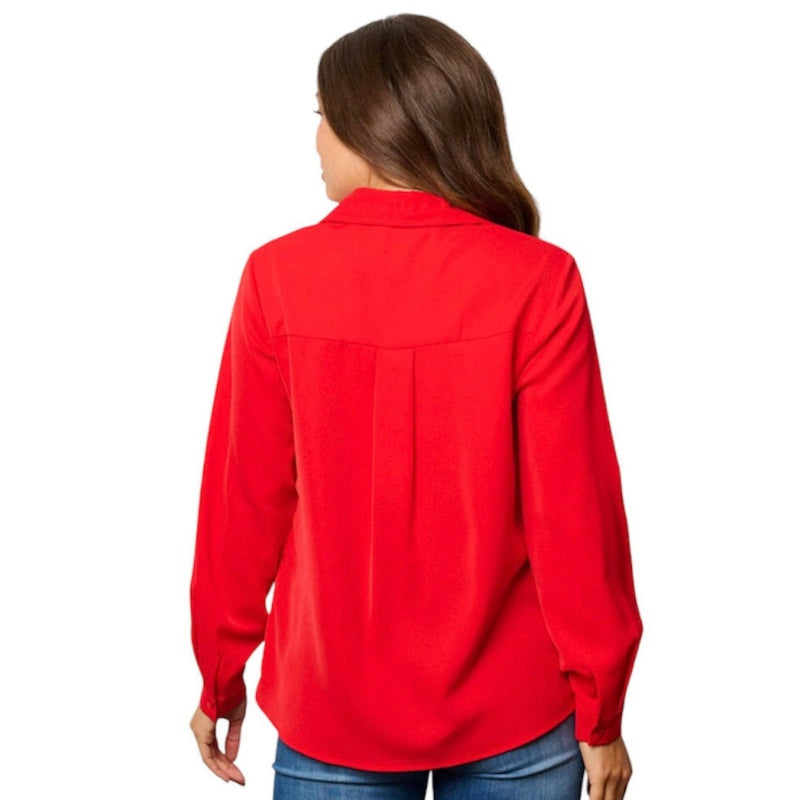 Chemise avec poche #couleur_rouge