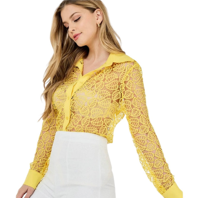 Chemise crochet femme #couleur_femme