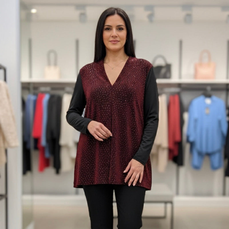 Chemisier chic Casa Donna #couleur_rouge