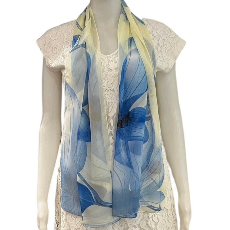 Foulard soyeux #couleur_jaune