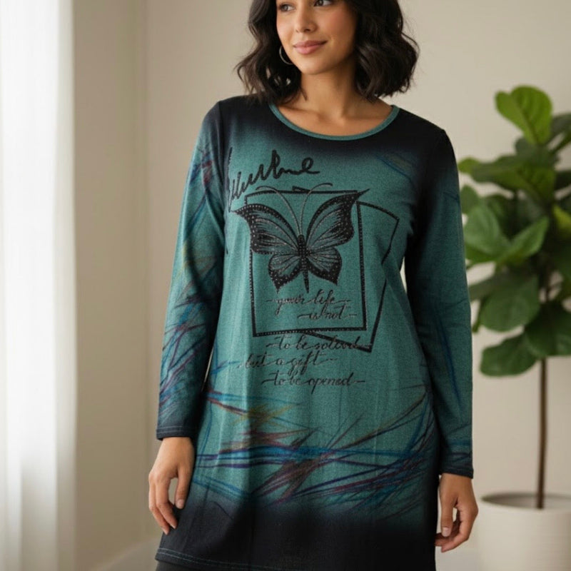 Haut Papillon Casa Donna #couleur_vert