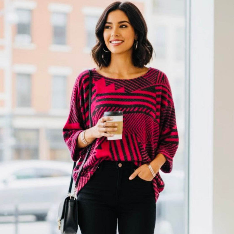 Haut ample femme - C'est Elle #couleur_fuschia