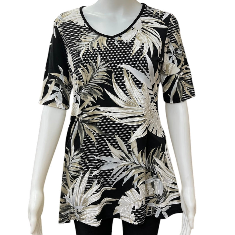 Haut tropical Julia Divina #couleur_noir