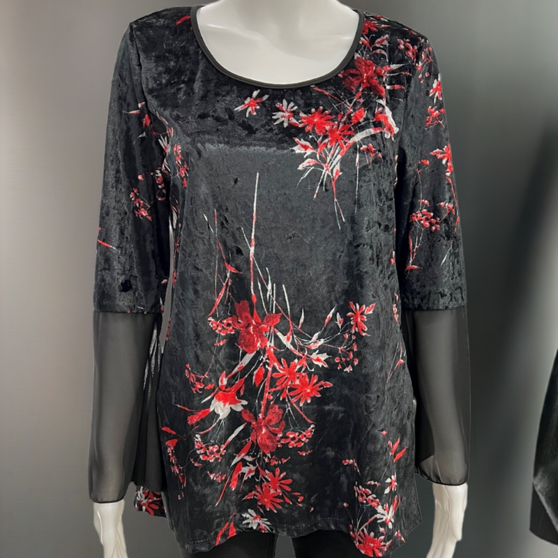 Julia Divina haut velour femme