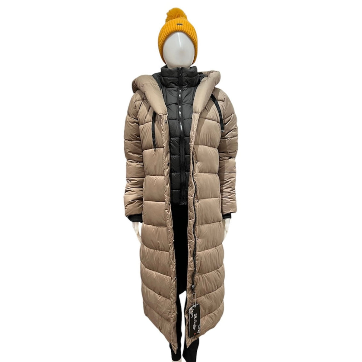 Manteau capitonné #couleur_beige
