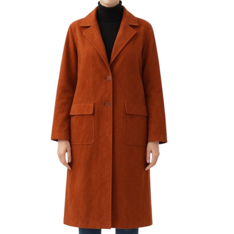 Manteau classique Hunter & Brown #couleur_cognac