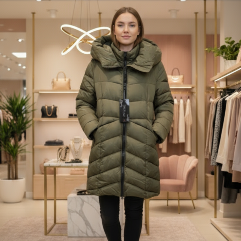 Manteau d’hiver avec capuchon 3R #couleur_olive