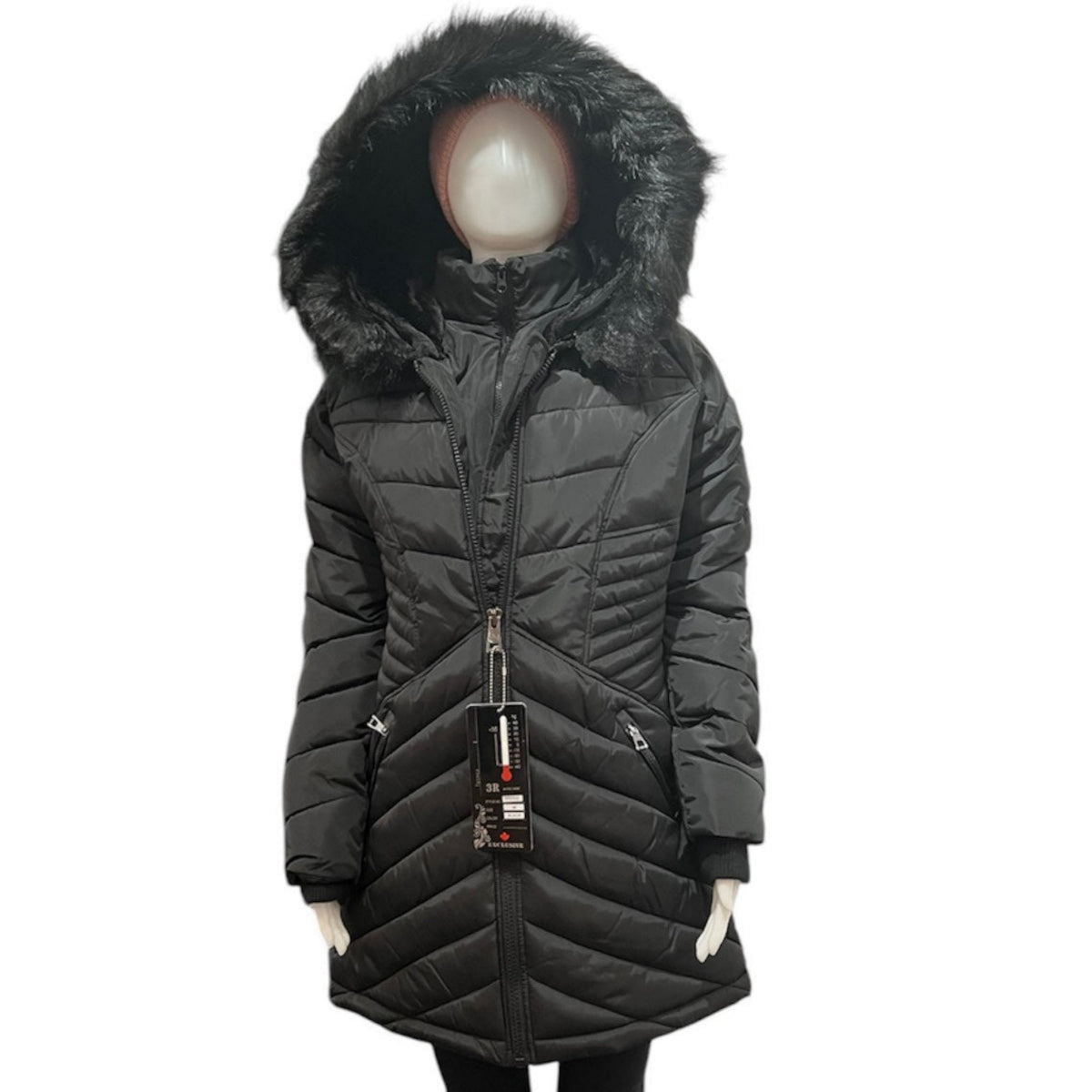 Manteau hivernal  #couleur_noir