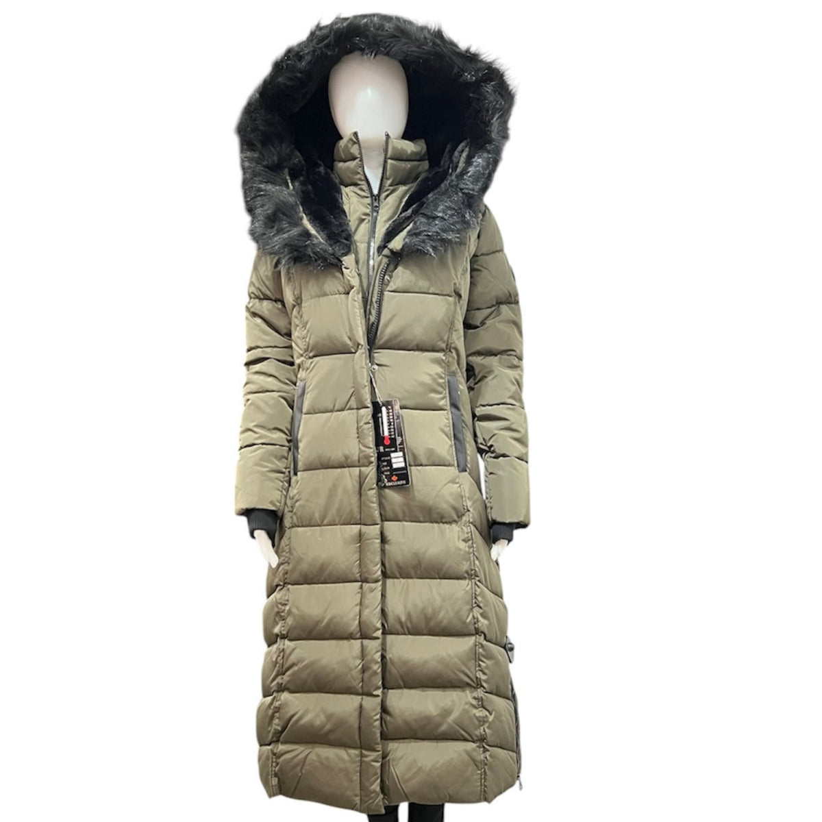 Manteau long et chaud #couleur_olive