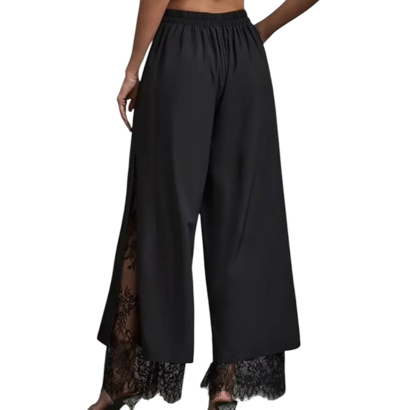 Pantalon en dentelle noir Janes #couleur_noir