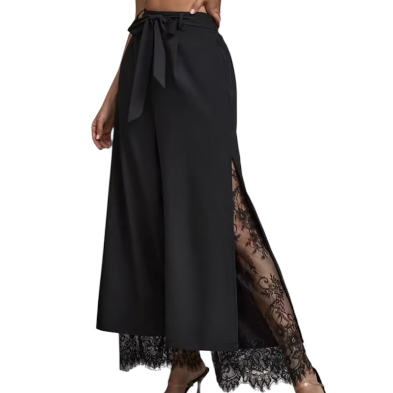 Pantalon en dentelle noir Janes #couleur_noir