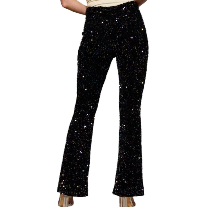 Pantalon paillettes #couleur_noir