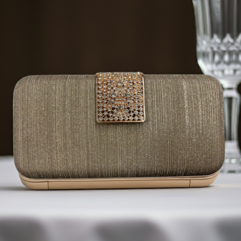 Pochette brillante dorée #couleur_or