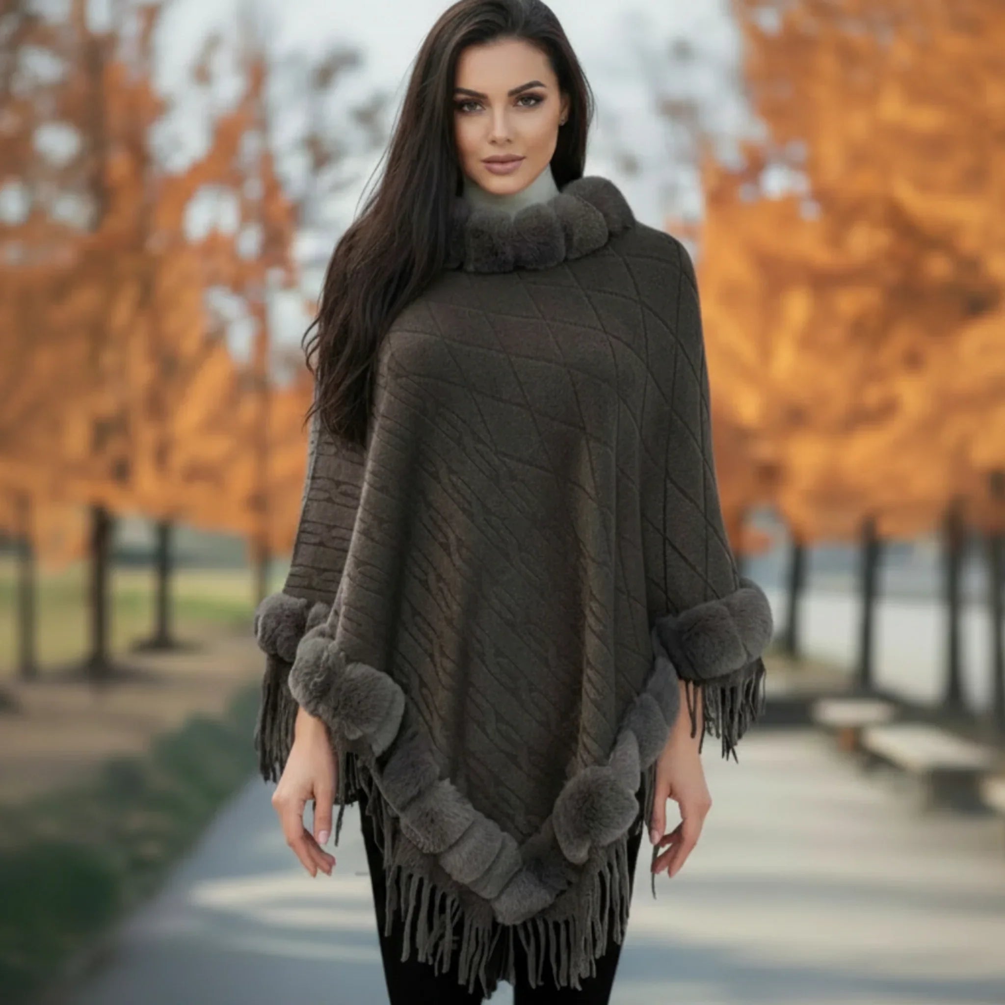 Cape Poncho Chaud Homme Veste A Capuche Homme Ruamilyy Poncho Pour