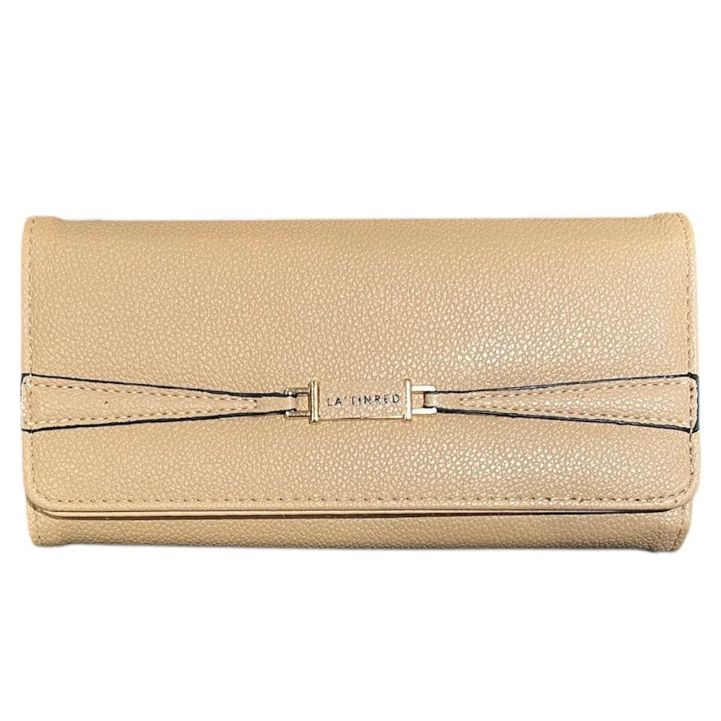 Portefeuille avec bandouliere moka