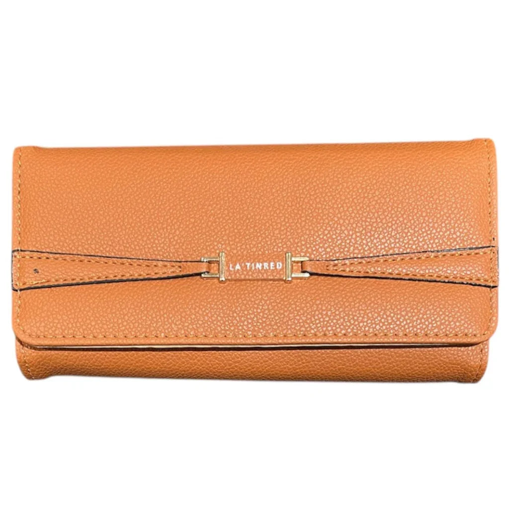 Portefeuille avec bandoulière Cognac