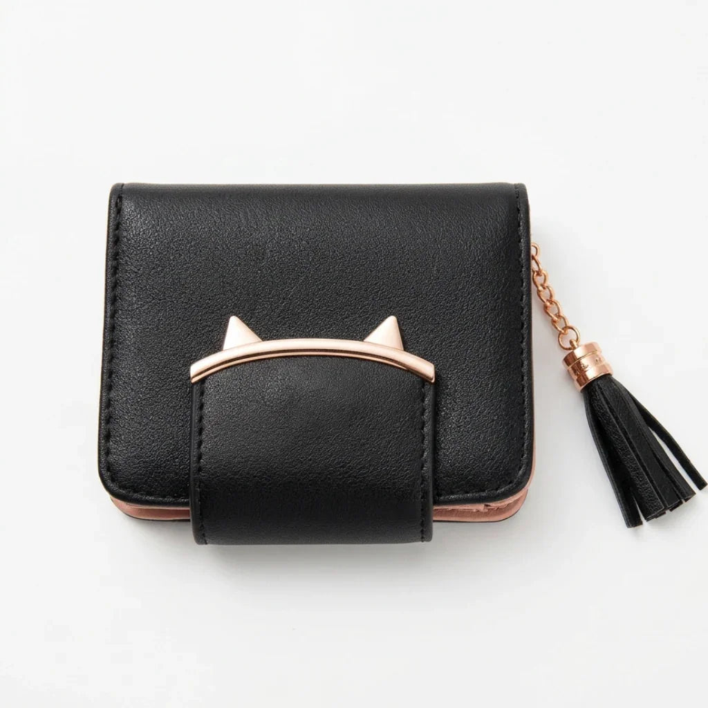 Portefeuille chat #couleur_noir