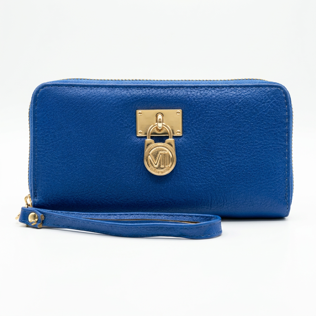 Portefeuille logo or Bosalina #couleur_bleu