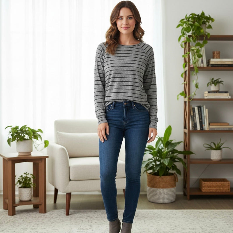 Pull basic Lavon #couleur_ligné