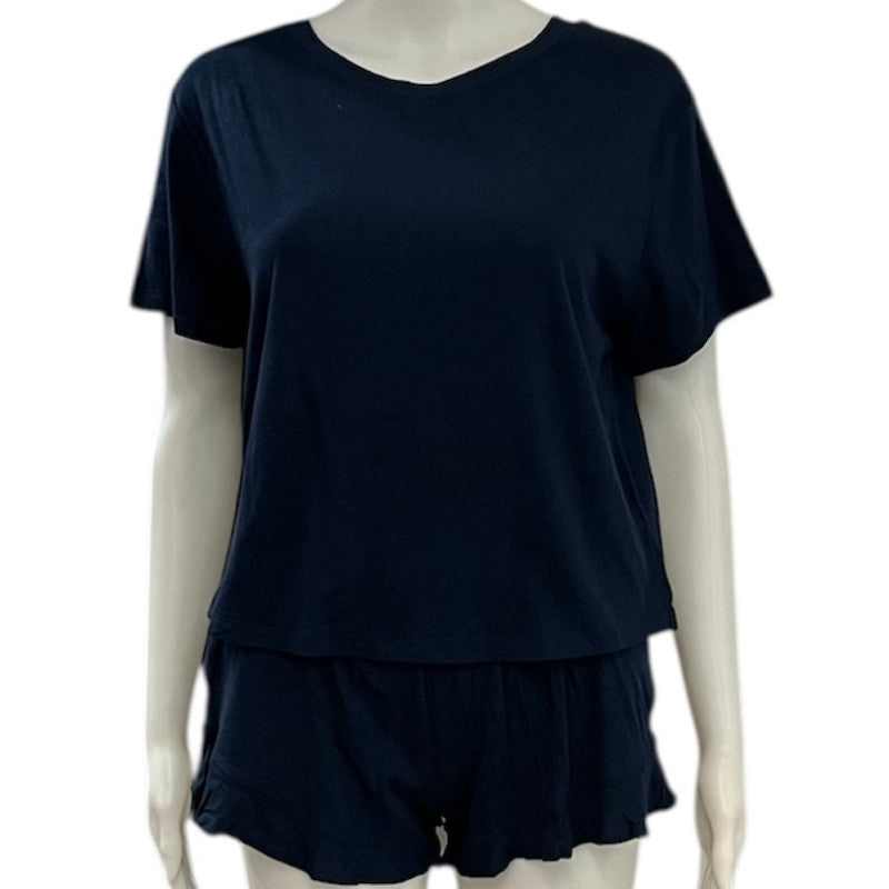 Pyjama short t-shirt #couleur_marine