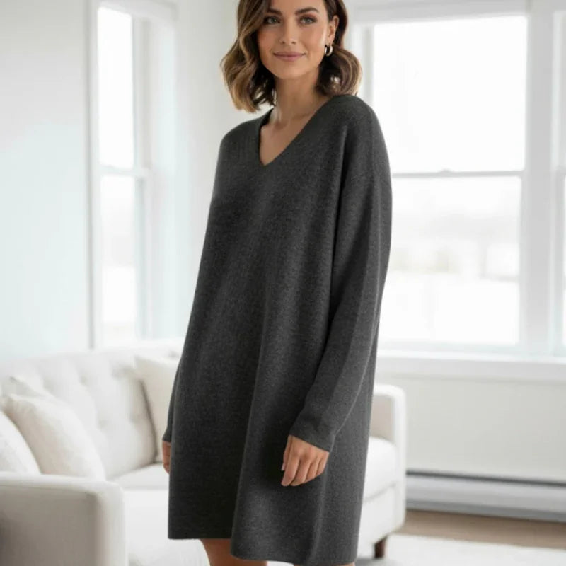 Robe chandail Vero Moda #couleur_charcoal