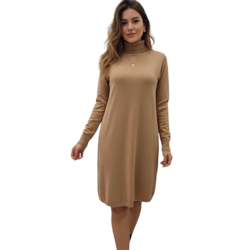 Robe col roulé Vero Moda #couleur_camel