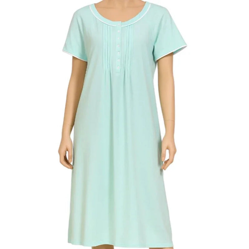 Robe de nuit coton Secret Treasures #couleur_acqua