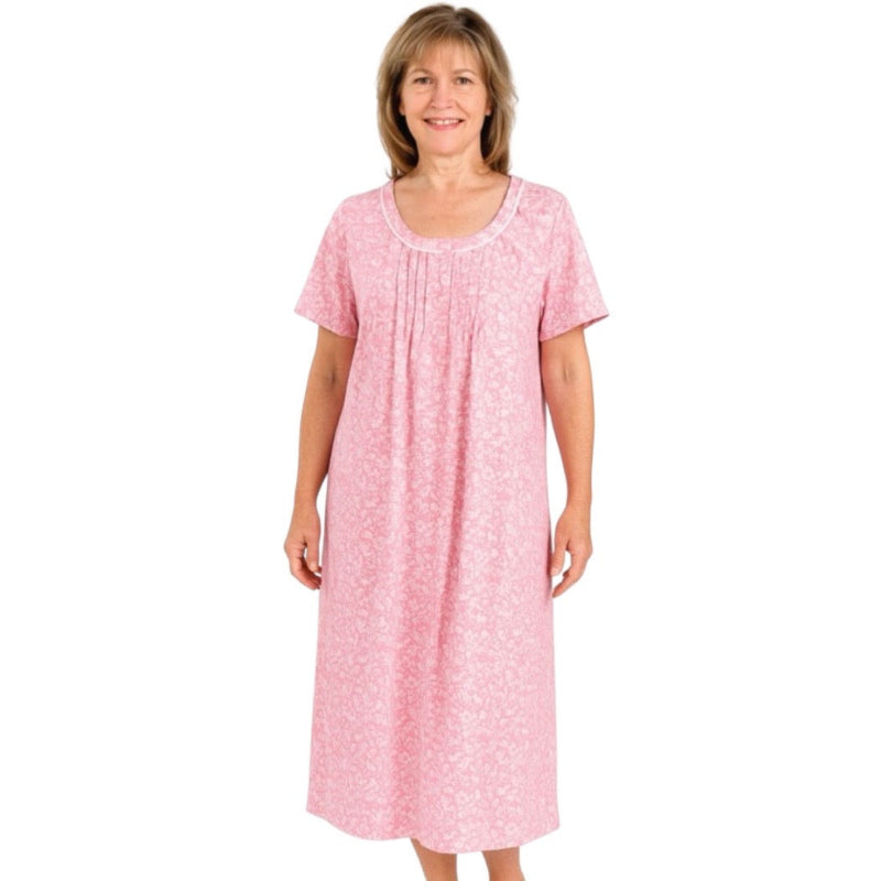 Robe de nuit coton Secret Treasures #couleur_rose-imprimé