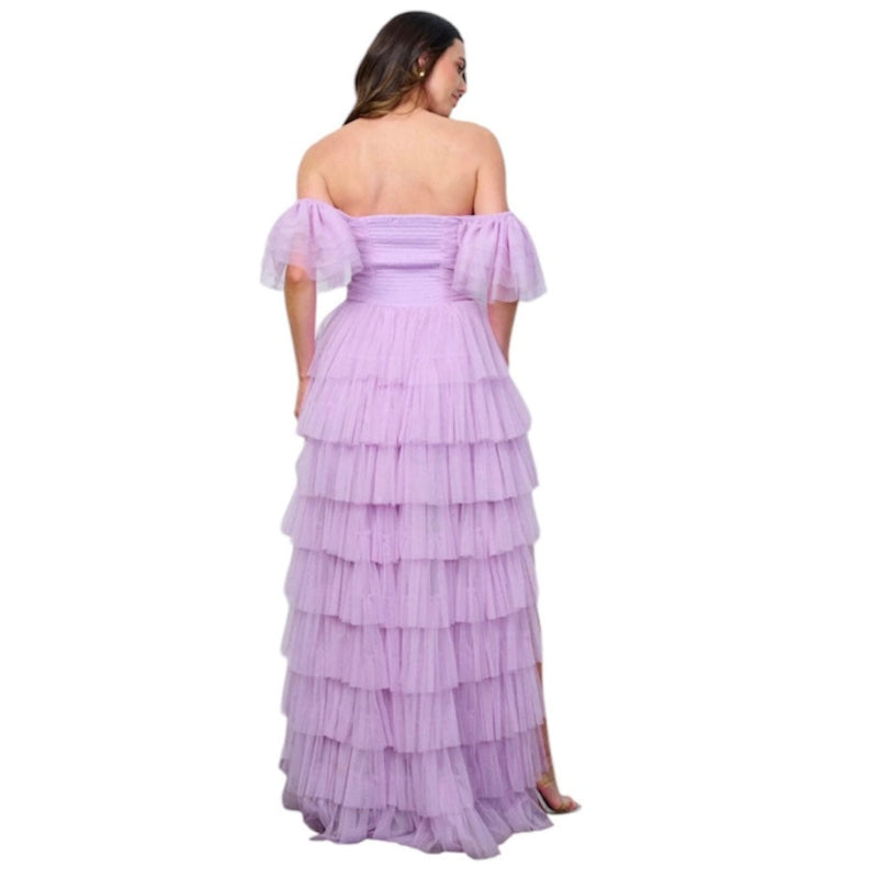 Robe en tulle #couleur_lavande
