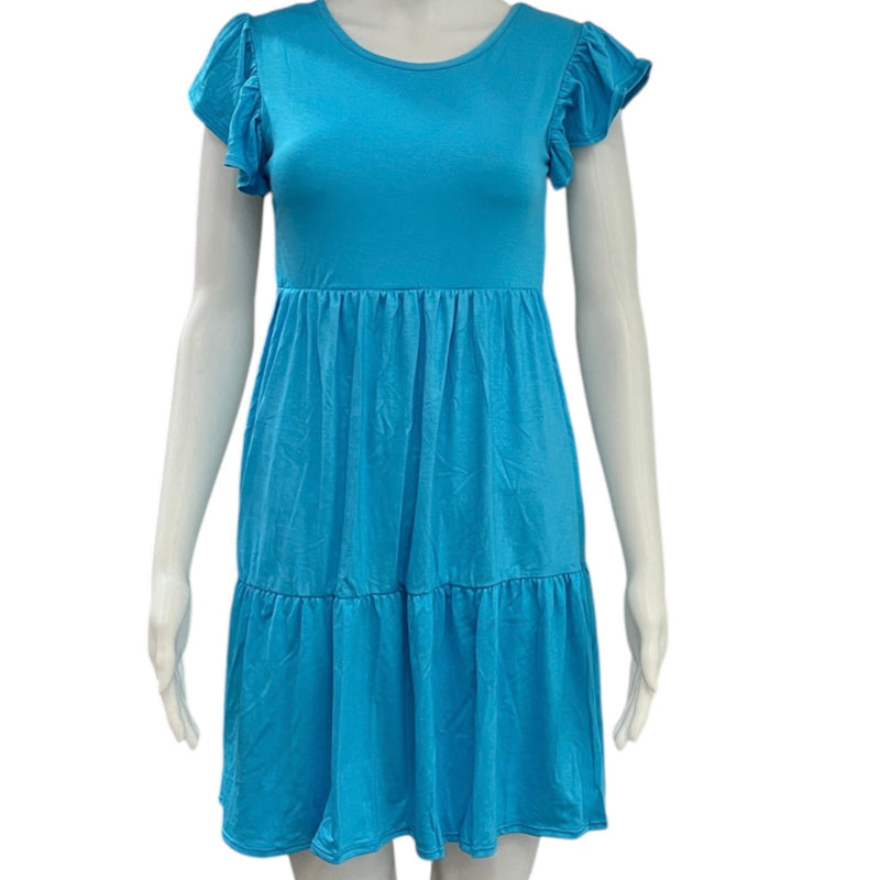 Robe frou frou #couleur_turquoise