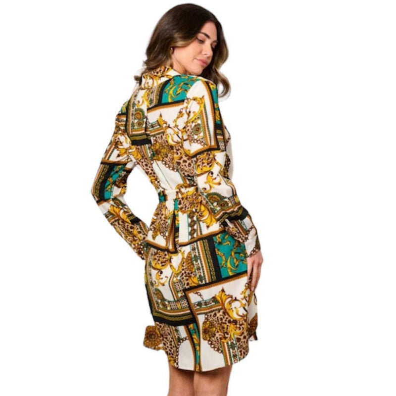 Robe midi boutonnée