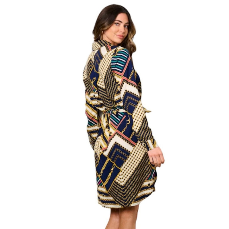 Robe midi boutonnée