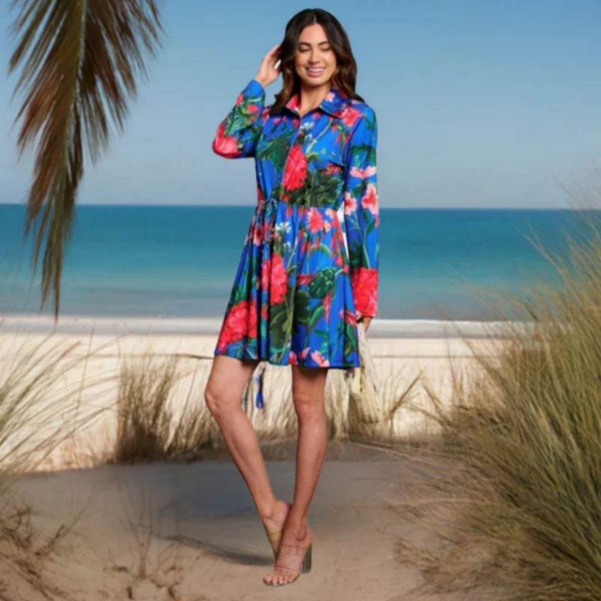 Robe taille élastique C'est Elle femme