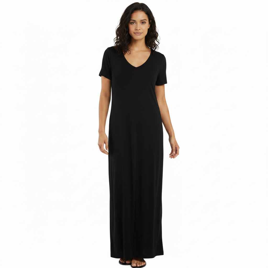olivia rae black dress long t-shirt for women 8D52031Black Valentino: A Legendary Icon Option:60
