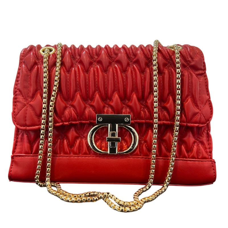 Sac a main Lina plissé #couleur_rouge