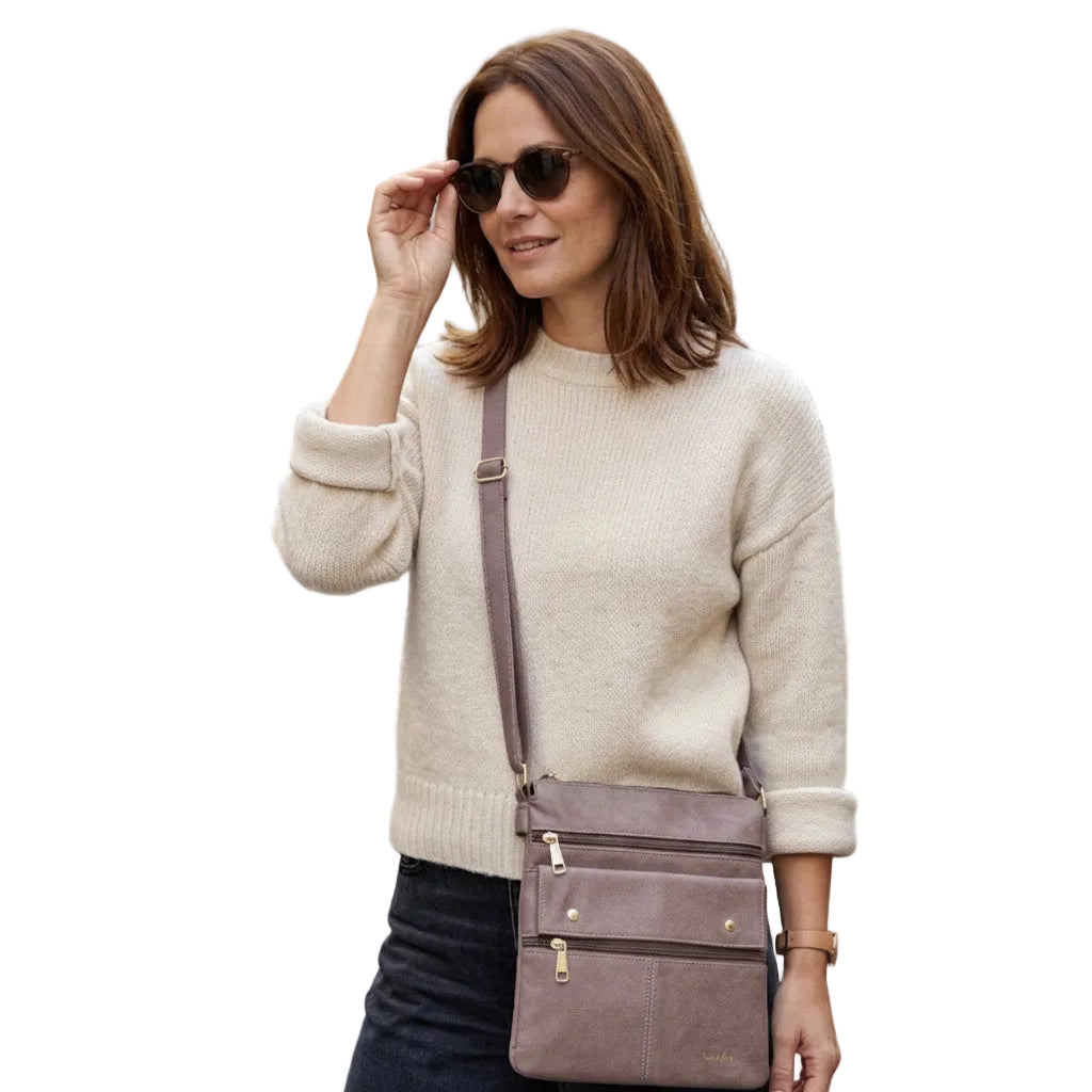 Sac bandoulière Bosalina #couleur_taupe