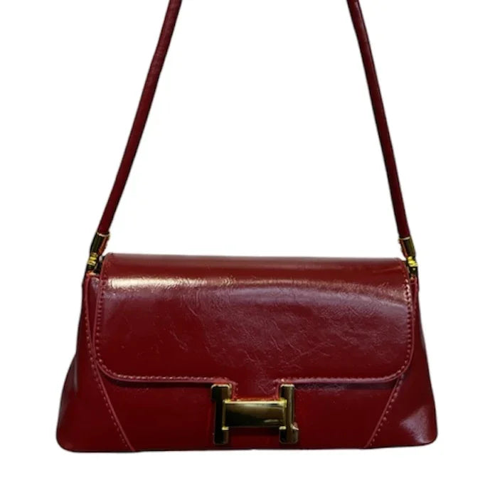 Sac à main H #couleur_bourgogne