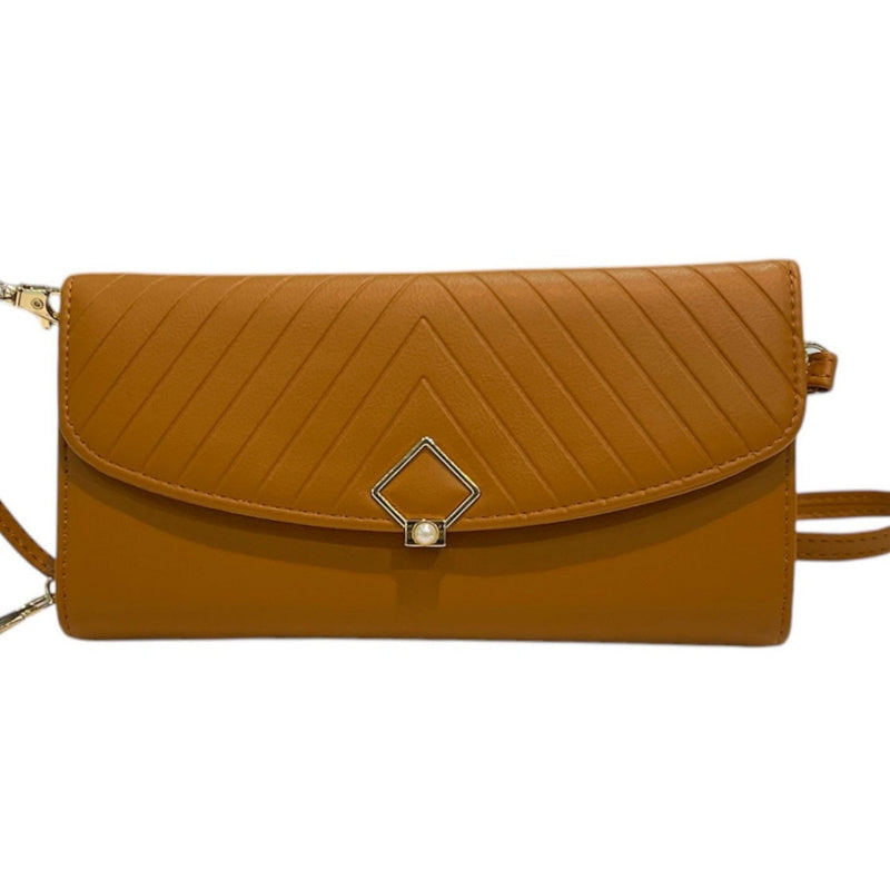 Sac à main portefeuille Bosalina #couleur_cognac