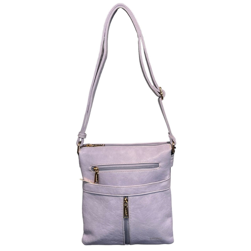 Sacoche simili cuir #couleur_lavande
