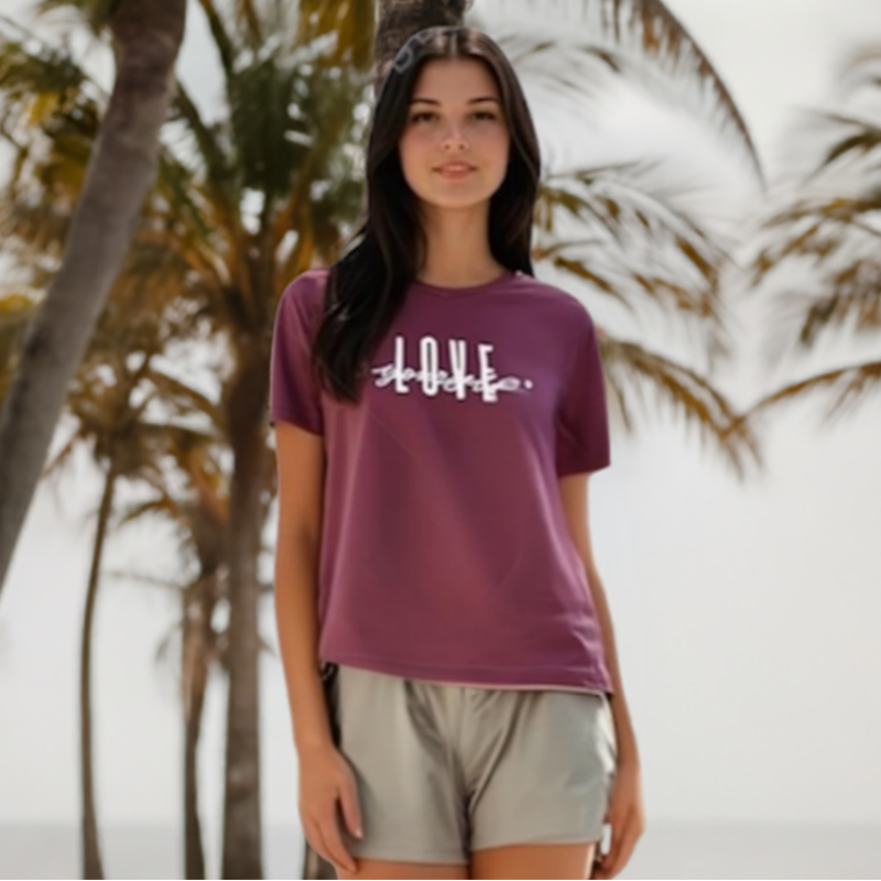 T-shirt avec message femme